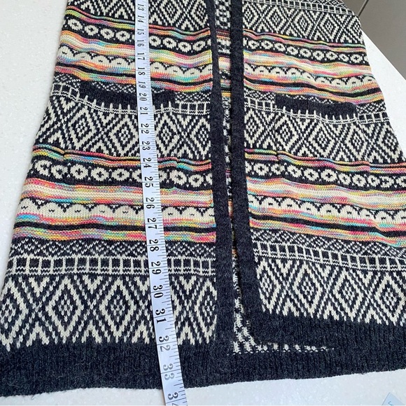 Aztec Southwestern boho open front cardigan w prairie Country southwestern vibe - Picture 13 of 13